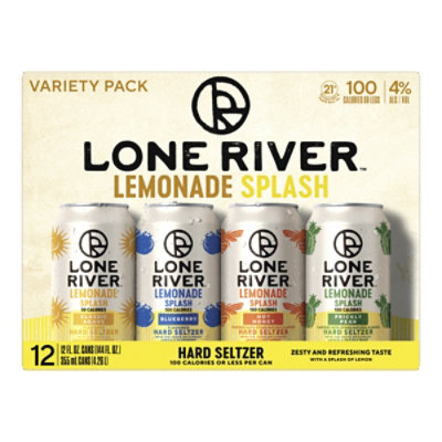 Lone River Lemonade Splash Variety Pack 12-12 Fl Oz In Cans - 12-12FZ - Image 2