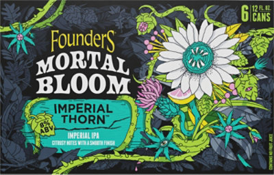 Founders Mortal Bloom Imperial Ipa - 6-12 FZ - Image 5
