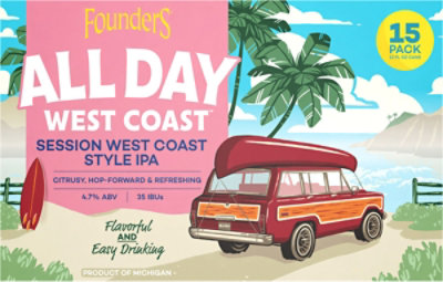 Founders All Day West Coast Ipa - 15-12 FZ - Image 3