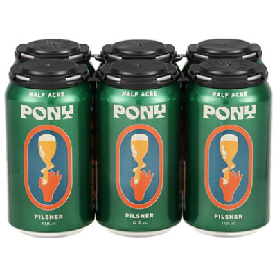 Half Acre Pony Pilsner 6-12 Fl Oz In Cans - 6-12 FZ - Image 1