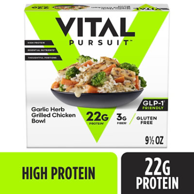 Vital Pursuit By Life Cuisine Garlic Herb Grilled Chicken Bowl, 9.5oz - 9.5 OZ - Image 1