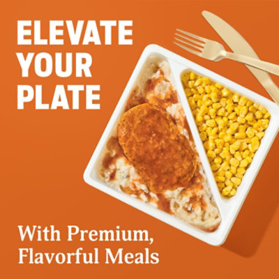 Healthy Choice Meatloaf & Mashed Potatoes With Homestyle Gravy & Seasoned Corn, Frozen Meal, 11 Oz - 11 OZ - Image 2