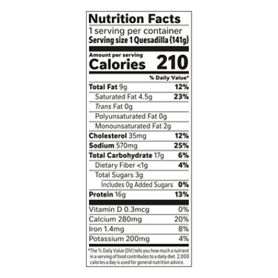Lean Cuisine Chicken Fajita Quesadilla 5 Oz - 5 OZ - Image 4