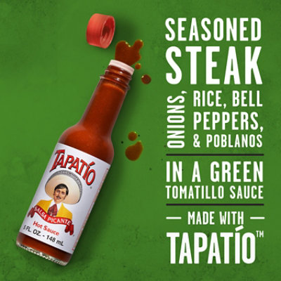 Tapatio Salsa Verde Steak Burrito Bowl 10oz - 10 OZ - Image 2