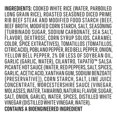 Tapatio Salsa Verde Steak Burrito Bowl 10oz - 10 OZ - Image 2