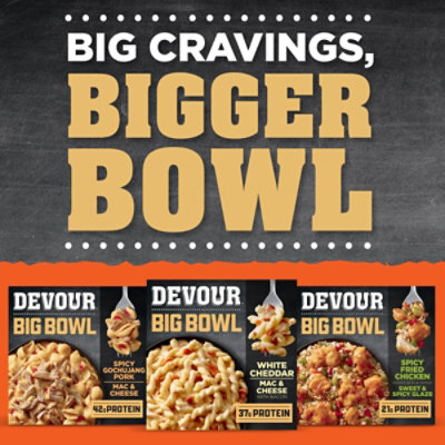Devour Big Bowl White Cheddar Mac & Cheese with Bacon - 14 Oz - Image 6