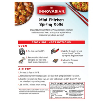 Innovasian Mini Chicken Spring Rolls , 6.3 Oz - 6.3 OZ - Image 6