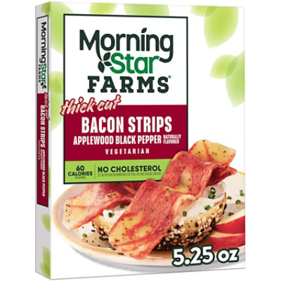 Morningstar Farms Breakfast Applewood Smoked Bacon 5.25oz, 12 Ct - 5.25 OZ - Image 1