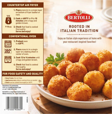 Bertolli Parmesan Arancini Frozen Appetizer 11 Oz - 11 OZ - Image 5