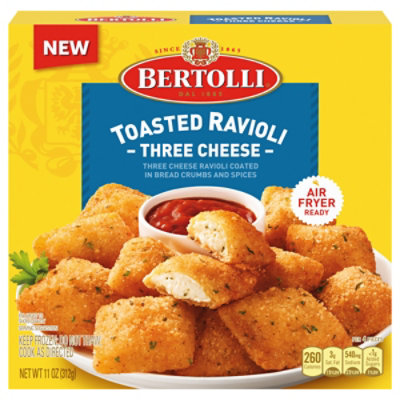 Bertolli Three Cheese Toasted Ravioli, Frozen Appetizer, 11 Oz - 11 OZ - Image 2