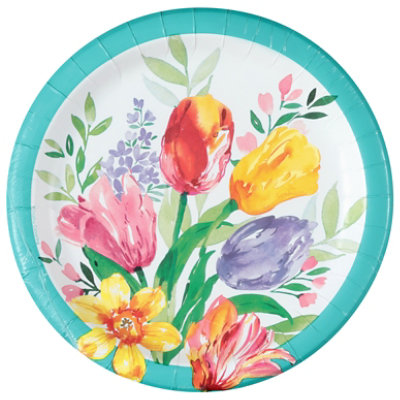 Beautiful Bloom 9in Plate - 8 CT - Image 2