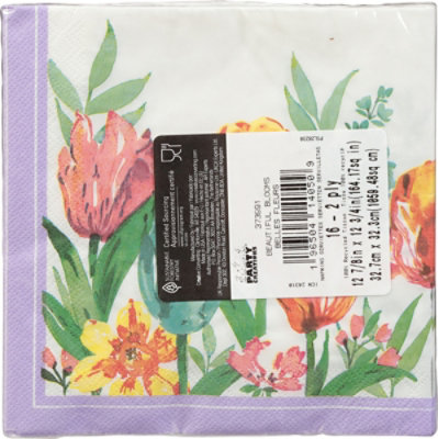 Beautiful Bloom Lunch Napkin - 16 CT - Image 4