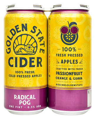 Golden State Cider Radical Pog  In Cans - 4-16 FZ - Image 1