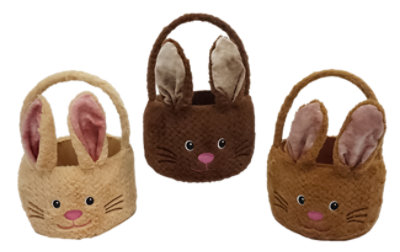 Signature SELECT 12 Inch Plush Bunny Basket Colors May Vary 1 Count - Each - Image 1