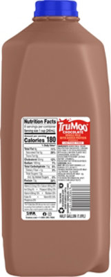 Trumoo Milk Whole Chocolate Zero Added Sugar Lactose Free Protein Fortified  Half Gallon 64 Fz - 64 FZ - Image 7