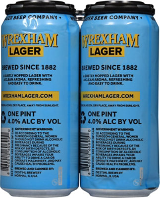 Wrexham Lager 4-16 Fl Oz In Cans - 4-16 FZ - Image 4