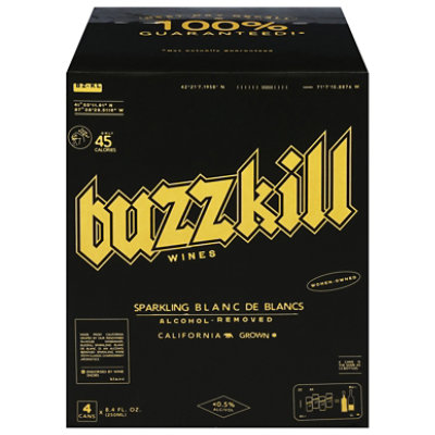 Buzzkill Non-alcoholic Sparkling Wine - 4-250 ML - Image 1