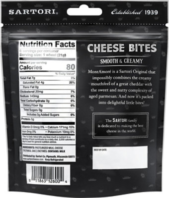 Sartori Cheese Bites Montamore - 4.5 OZ - Image 5
