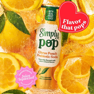 Simply POP Prebiotic Soda Citrus Punch Can - 12 Fl. Oz. - Image 2