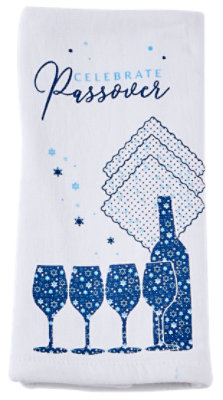 Shulsinger Judaica Passover Mosaic Hand Towel - Each - Image 1