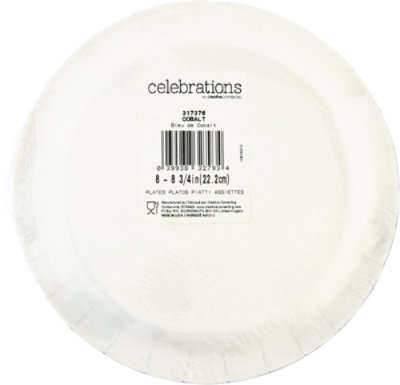 Creative Converting Celebrations Cobalt Dinner Plates 8 Count - Each - Image 4