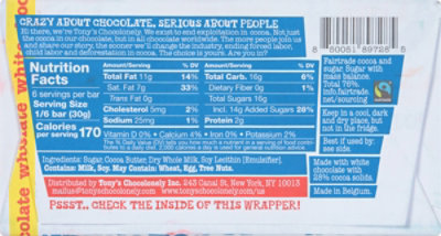 White Chocolate Lg Bar - 6.35 OZ - Image 6