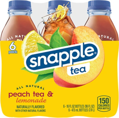 Snapple Peach Tea & Lemonade 6-16fz - 6-16 FZ - Image 6