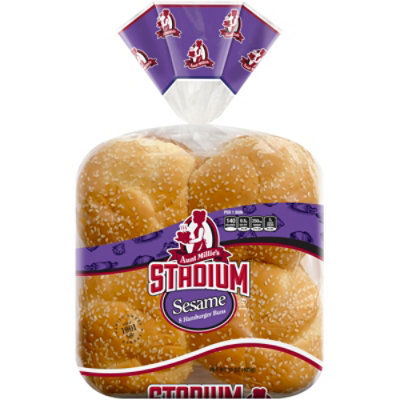 Aunt Millies Stadium Sesame Hamburger Buns 8 Count - 8 CT - Image 1