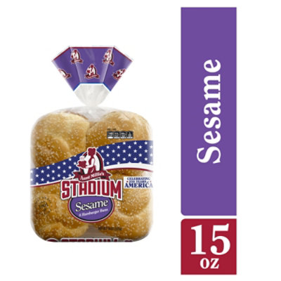 Aunt Millies Stadium Sesame Hamburger Buns 8 Count - 8 CT - Image 2
