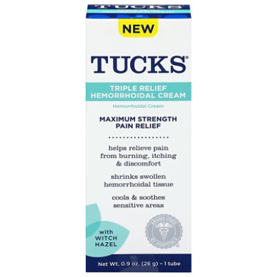 Tucks Triple Relief Cream 0.9 Oz - .9 FZ - Image 1