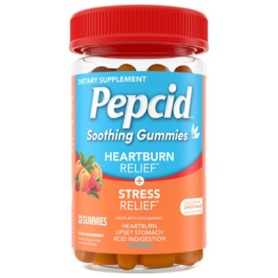 Pepcid Soothing Gummies Heartburn Stress Relief 32ct - 32 CT - Image 1