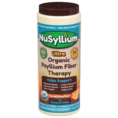 Nusyllium Ultra Sugar Free Organic Psyllium Fiber Therapy - 21 OZ - Image 1