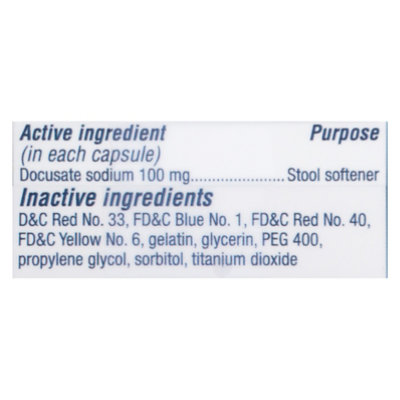 Colace Extra Strength 250mg Clear Soft Gels 60ct - 60 CT - Image 4
