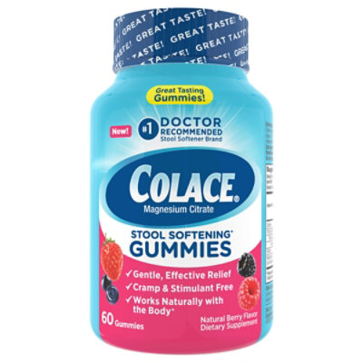 Colace Berry Gummies 60ct - 60 CT - Image 1