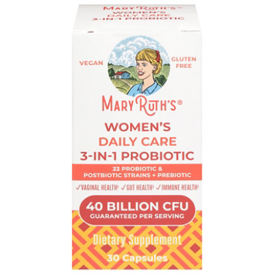 Maryruth's Women's Daily Care 3-in-1 Probiotic 40 Bil Cfu 30ct - 30 CT - Image 1