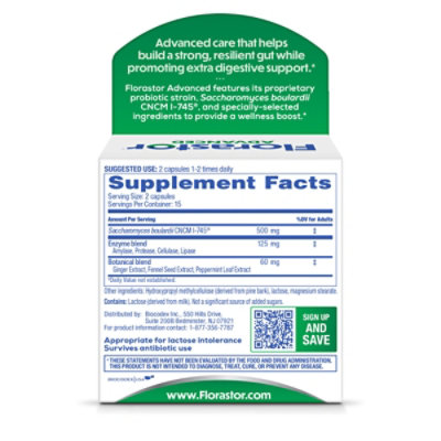 Florastor Gas & Bloat - 30 CT - Image 3