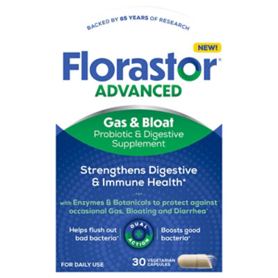 Florastor Gas & Bloat - 30 CT - Image 1