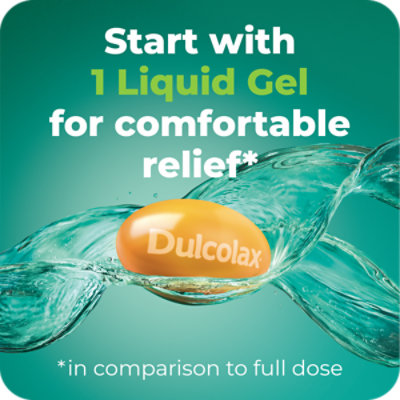 Dulcolax Stimulant Laxative Liquid Gels for Constipation Relief - 20 Count - Image 8