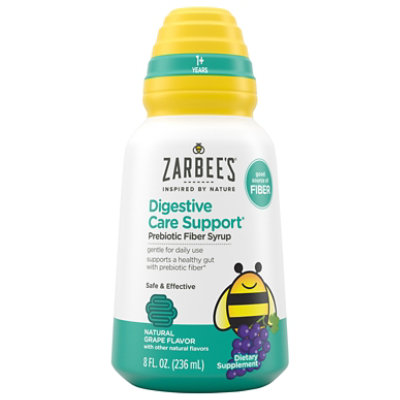 Childrens Zarbees Fiber Grape Syrup 8fz - 8 FZ - Image 1