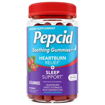 Pepcid Antacid Heartburn Plus Sleep Gummies - 32 CT - Image 2