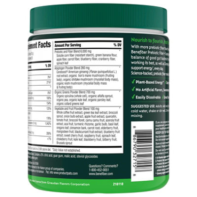 Benefiber Greens Powder 1x250g - 8.81 OZ - Image 4