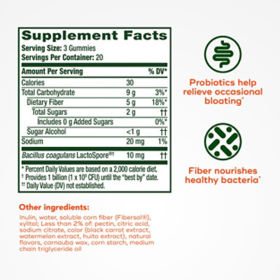Align Bloating Relief Plus Fiber 60ct - 60 CT - Image 8