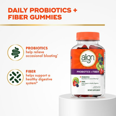 Align Bloating Relief Plus Fiber 60ct - 60 CT - Image 2