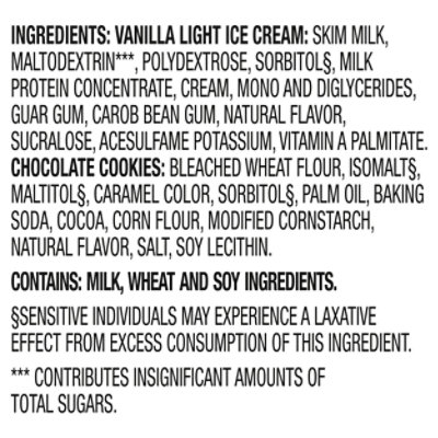 Skinny Cow Ice Cream Sandwich No Sugar Added Vanilla 16fz - 16 FZ - Image 4