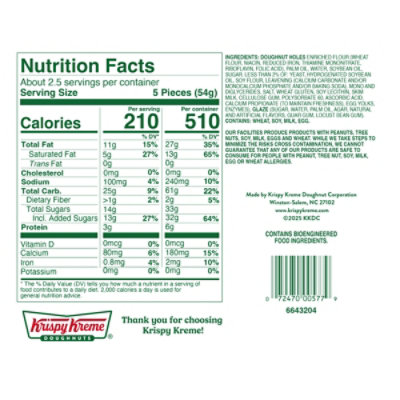 Krispy Kreme Original Glazed Doughnut Dots 12 Count - 4.5 OZ - Image 5