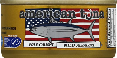 American Tuna Albcr Tuna  Pole Caught W/salt 5oz - 5 OZ - Image 2