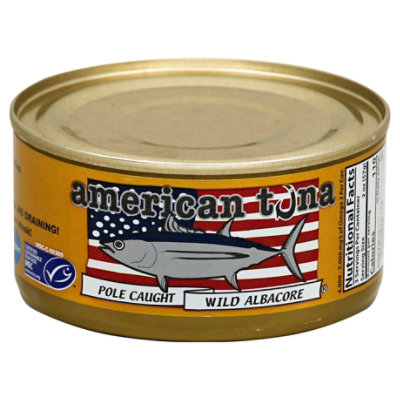 American Tuna Albcr Tuna  Pole Caught W/salt 5oz - 5 OZ - Image 1