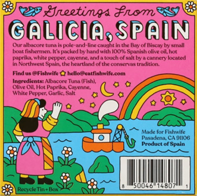 Fishwife Tuna Albacore Spicy Olive Oil - 3.2 Oz - Image 5