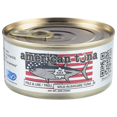 American Tuna Albcr Tuna Pole Caught No Salt 5oz - 5 OZ - Image 2