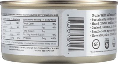 American Tuna Albcr Tuna Pole Caught No Salt 5oz - 5 OZ - Image 5